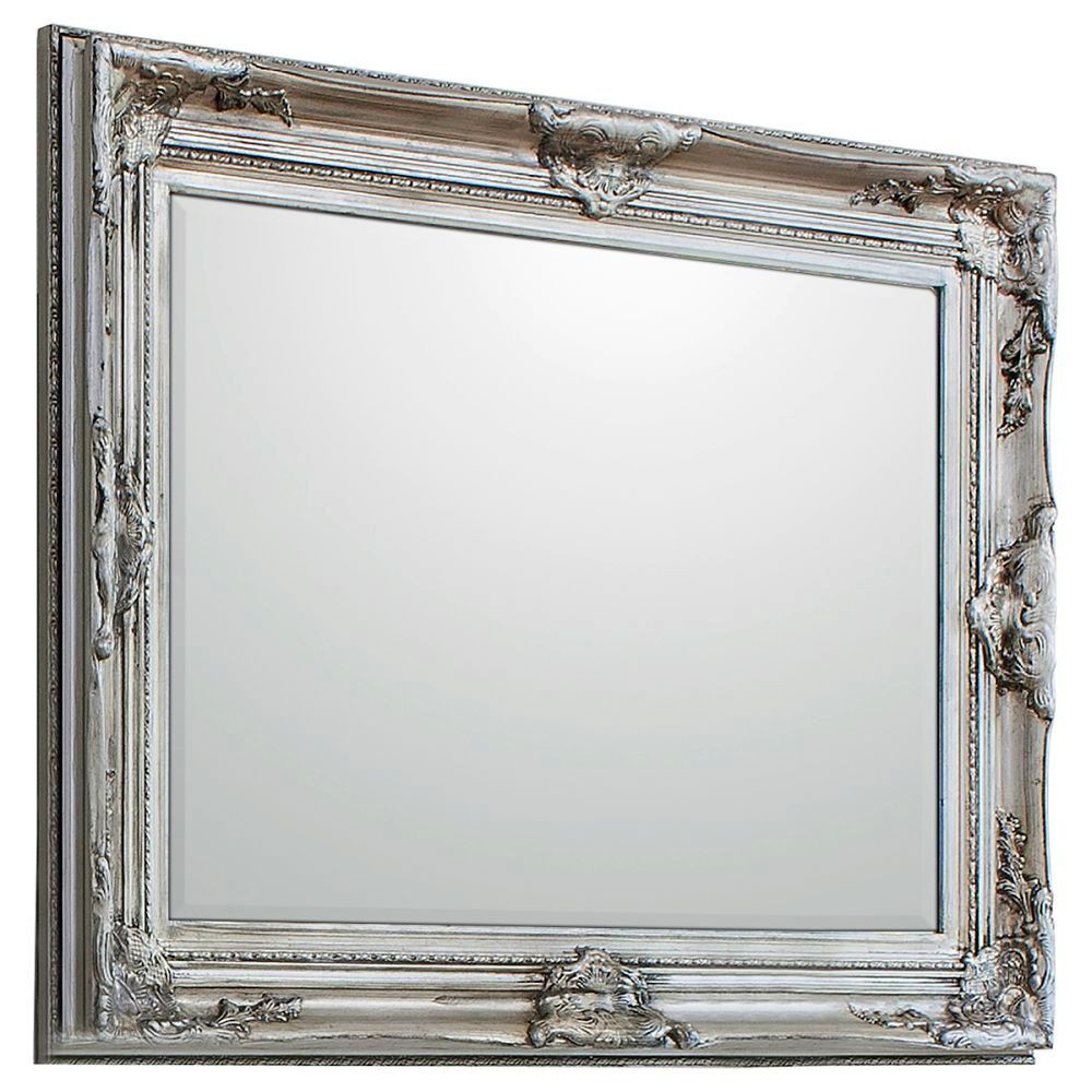 Endon Harrow Rectangle Mirror Antique Silver 1150x840mm - ...