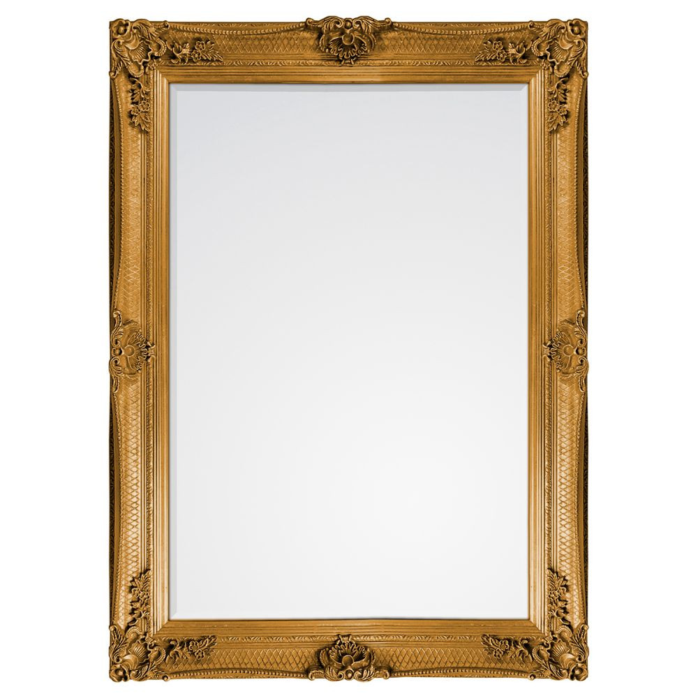 Endon Abbey Rectangle Mirror Gold 1095x790mm - ED-50552994...