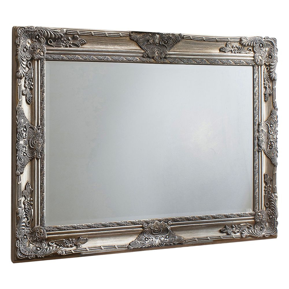 Endon Hampshire Rectangle Mirror Ant Silver 1130x830mm - E...