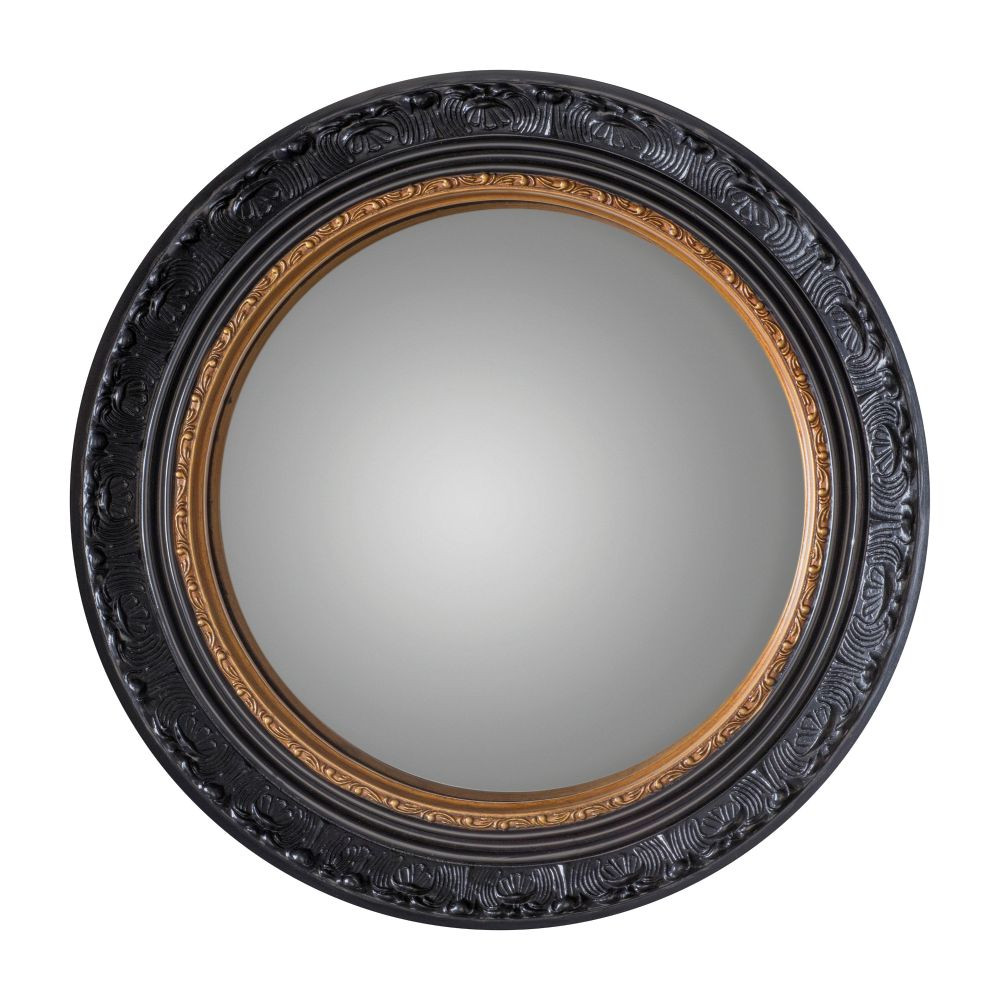 Endon Langford Convex Mirror Black with Gold 510mm - ED-50...