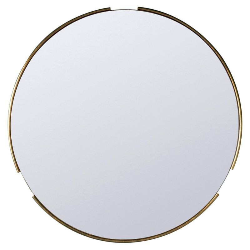 Endon Fitzroy Round Mirror Gold 800x15x800mm - ED-50559992...