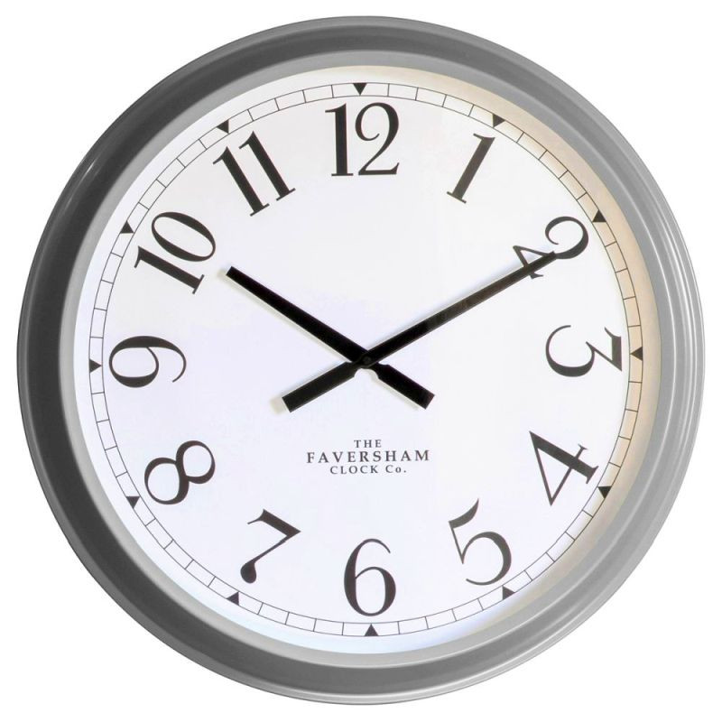 Endon Orville Clock Fossil Grey 680x110x680mm - ED-5055999...