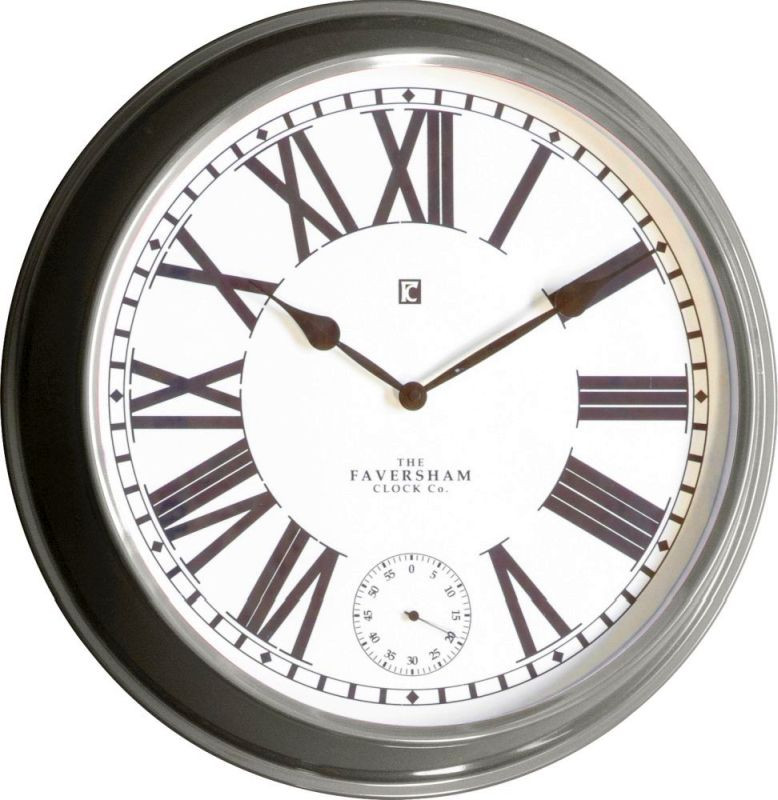 Endon Concord Clock Light Grey 520x90x520mm - ED-505599925...