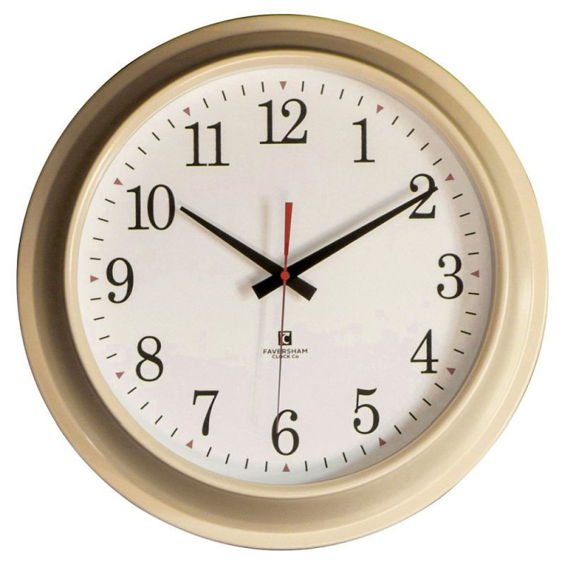 Endon Winston Clock Cream 410x80x410mm - ED-5055999253253