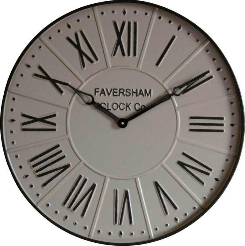 Endon Burnett Clock Mirage Grey 600mm - ED-5055999253772