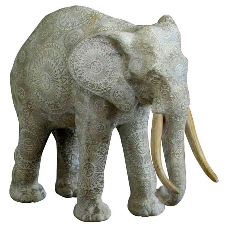 Endon Mandal Elephant Statue 420x210x310mm - ED-5055999253...