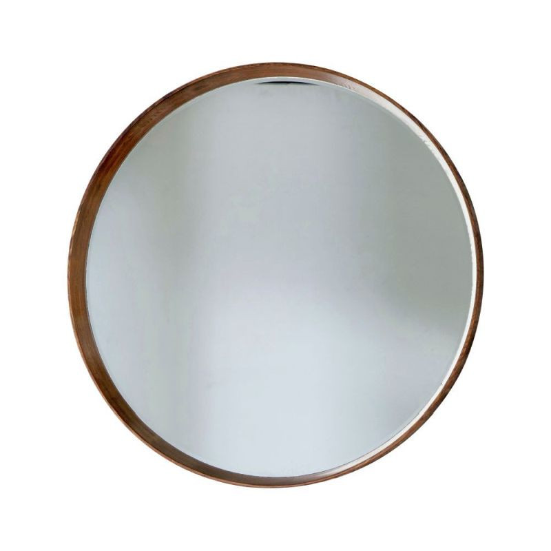 Endon Keaton Round Mirror Oak 1000x1000mm - ED-50563159292...