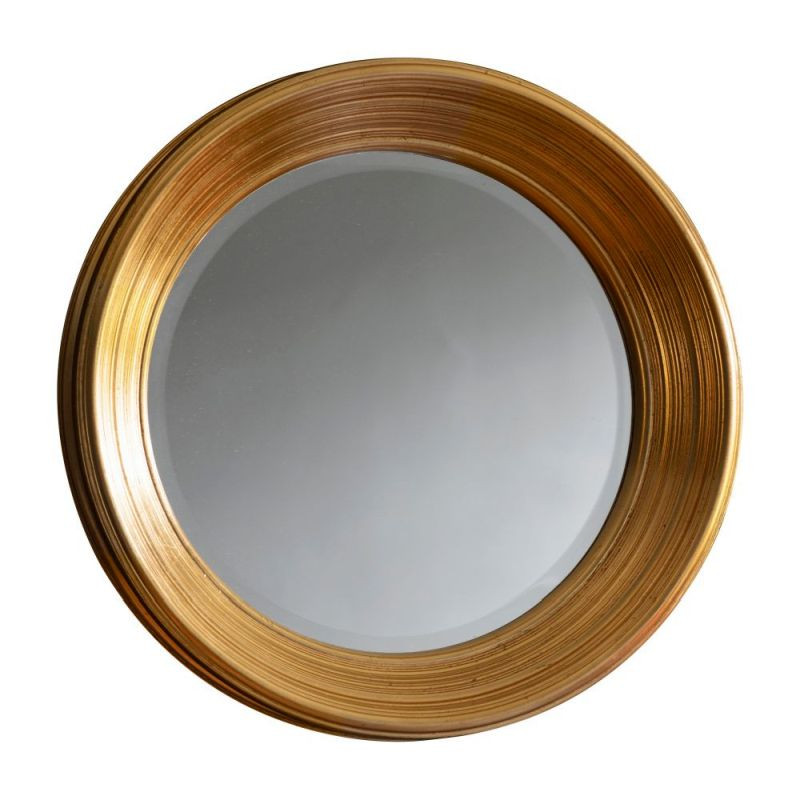 Endon Chaplin Round Mirror Gold 650x650mm - ED-50563159293...