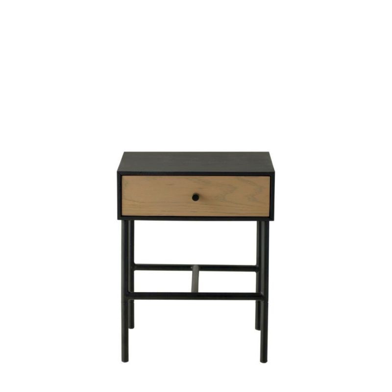 Endon Carbury 1 Drawer Bedside Table 400x400x500mm - ED-50...