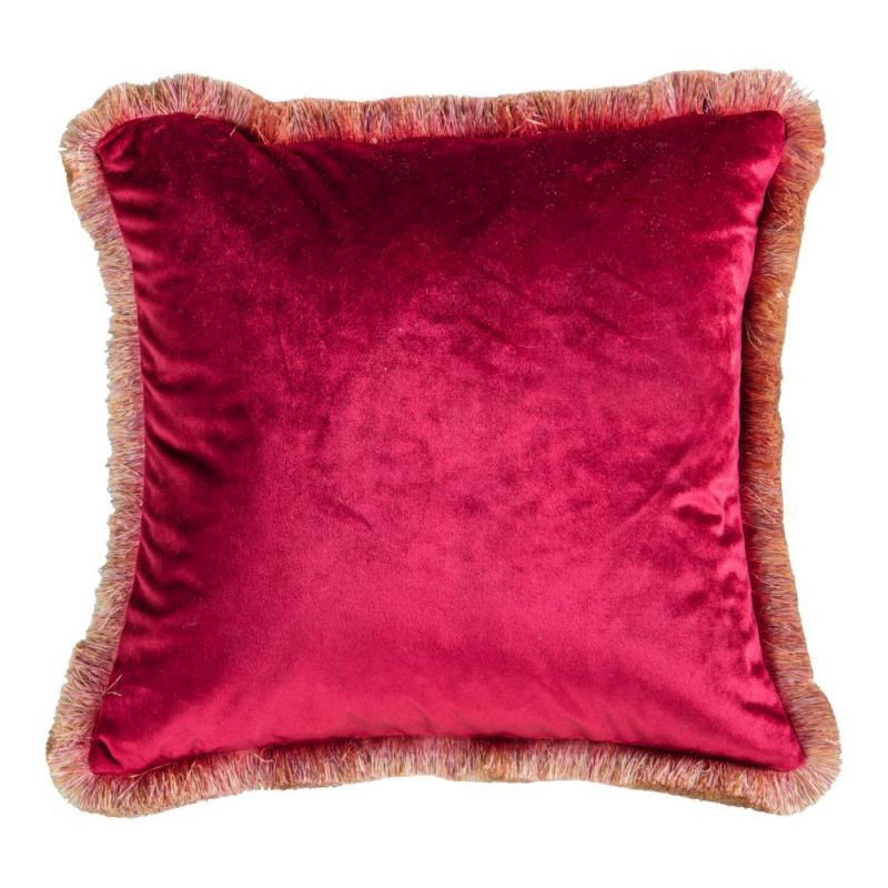 Endon Ombre Velvet Cushion Red 450x450mm - ED-505631593130...