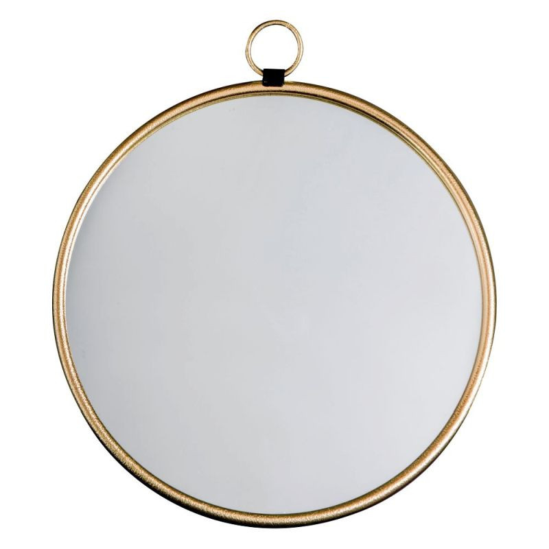 Endon Bayswater Gold Round Mirror 610x700mm - ED-505631593...