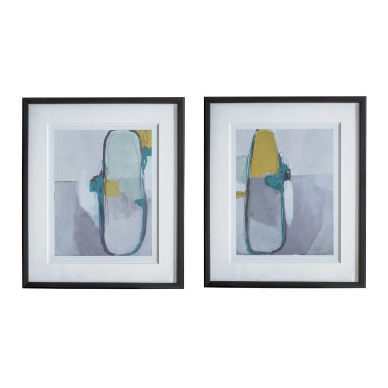 Endon Nordic Abstract Framed Art Set of 2 590x35x690mm - E...