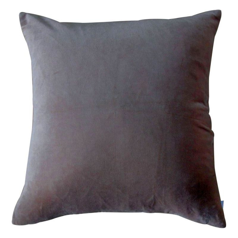 Endon Cotton Velvet Cushion Grey 500x500mm - ED-5059413134...