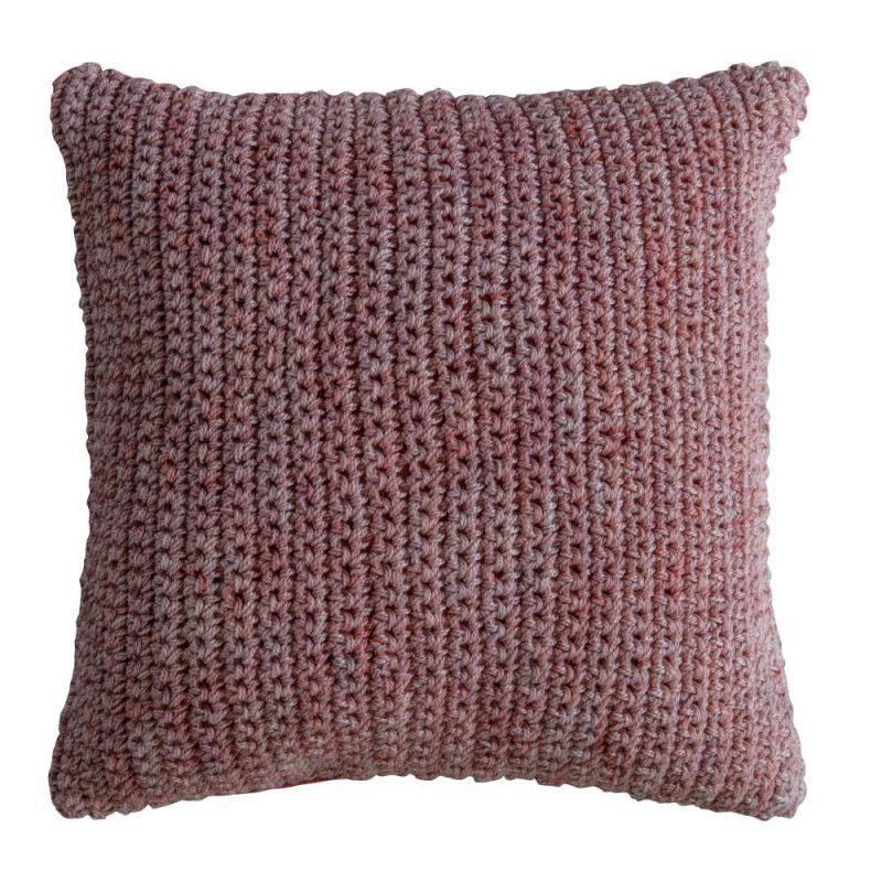 Endon Knitted Space Dyed Cushion Blush 450x450mm - ED-5059...