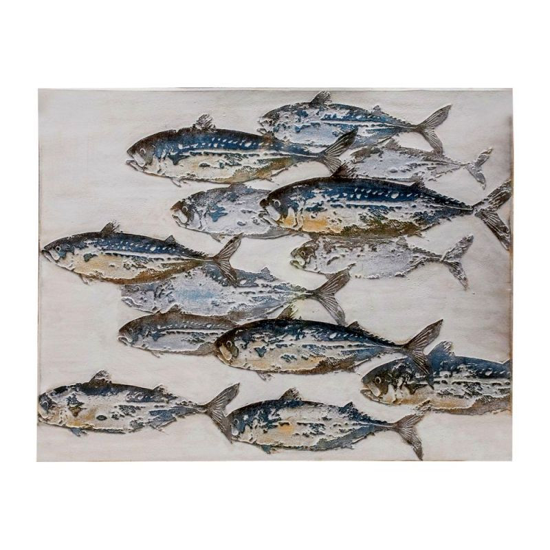 Endon Down River Fish Art Canvas 1000x37x800mm - ED-505941...