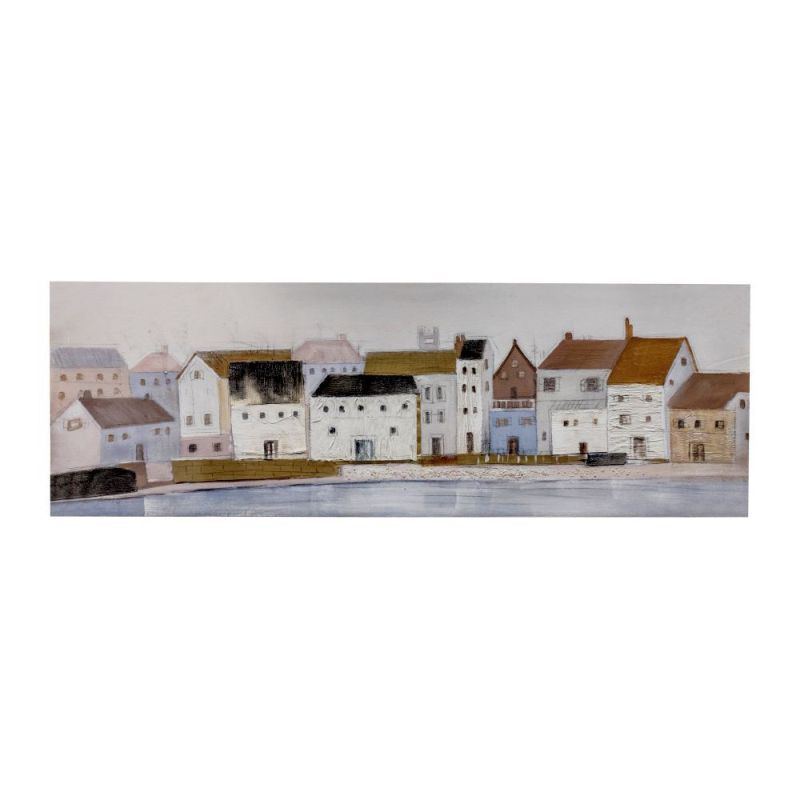 Endon Harbour Town Art Canvas 1500x37x500mm - ED-505941332...