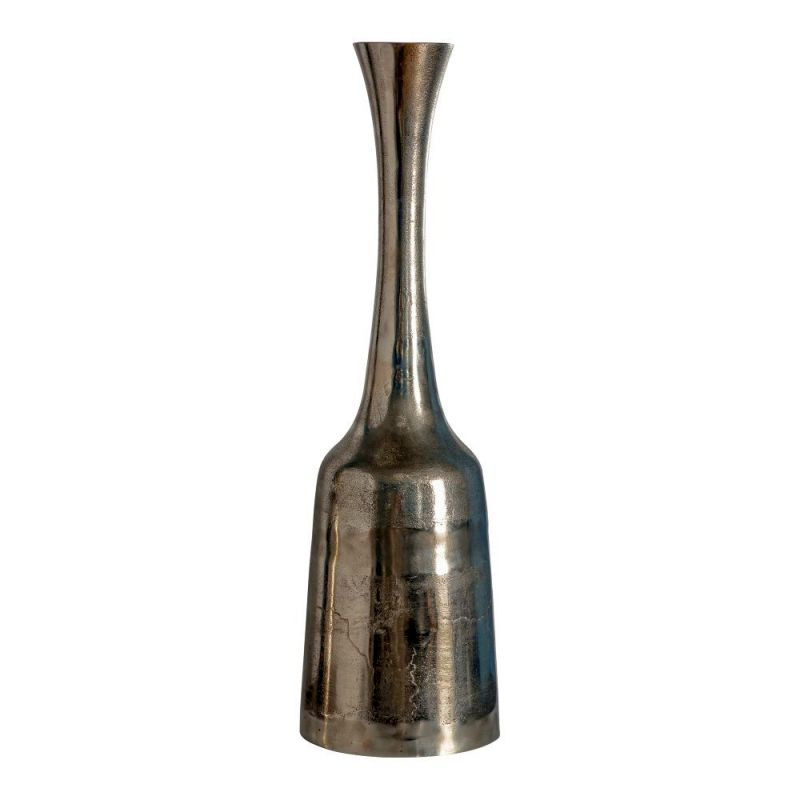 Endon Ruban Vase Nickel 150x150x550mm - ED-5059413393037