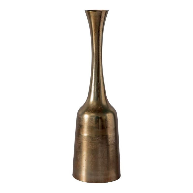 Endon Ruban Vase Gold 200x200x700mm - ED-5059413393068