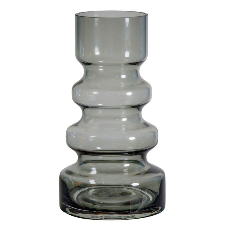 Endon Karis Vase Smoke 135x135x250mm - ED-5059413393754