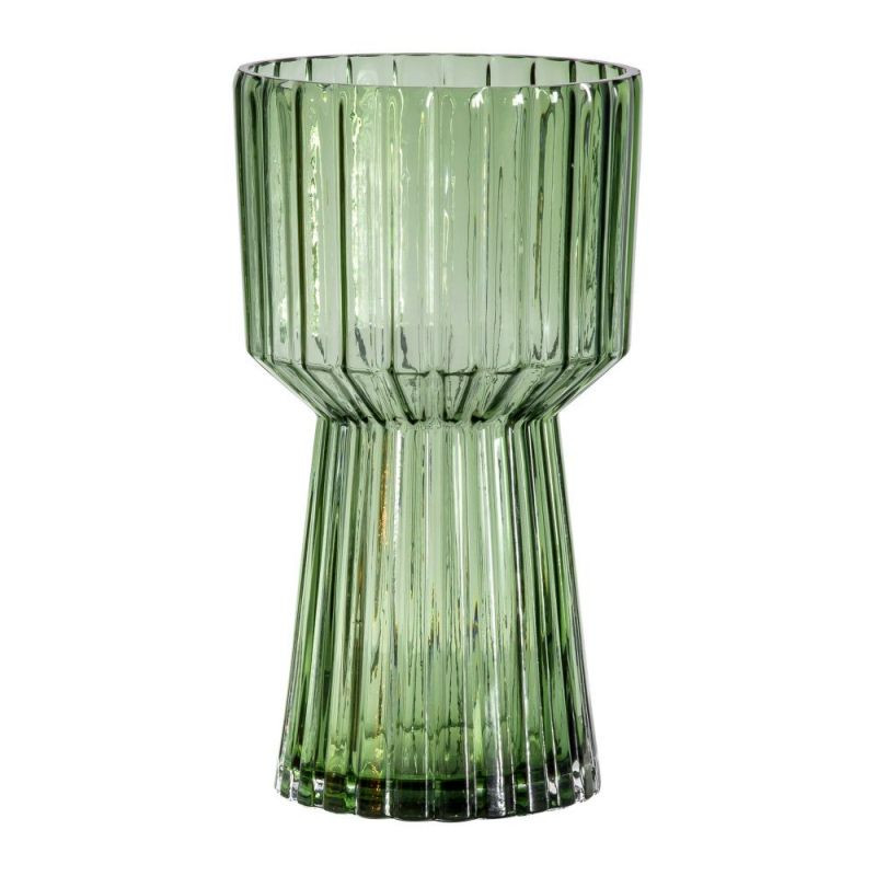Endon Tyrri Vase Green 155x155x285mm - ED-5059413393891