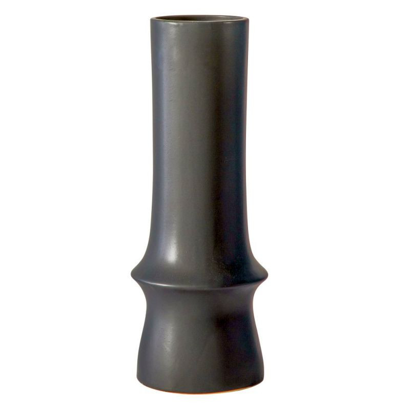 Endon Kofu Vase Dark Grey 170x170x440mm - ED-5059413393990