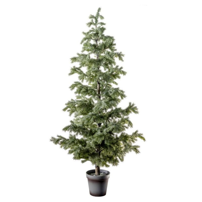 Endon Elverum Snowy Pine Tree Green 1700mm - ED-5059413394...