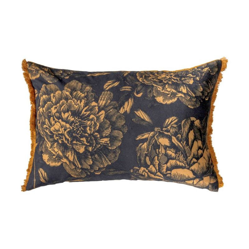Endon Vintage Floral Cushion Gold 600x400mm - ED-505941339...