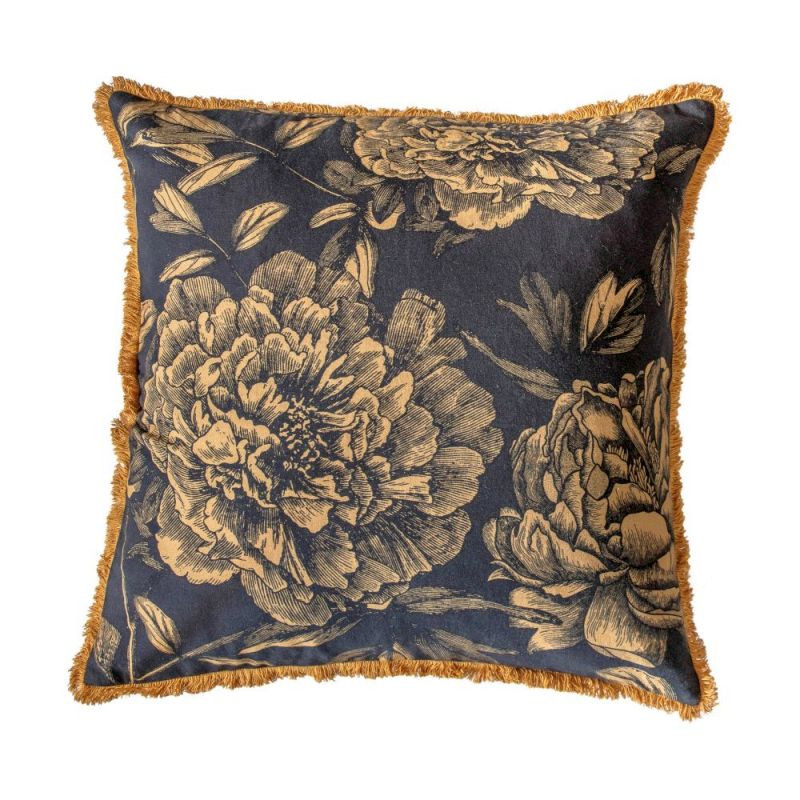 Endon Vintage Floral Cushion Gold 550x550mm - ED-505941339...