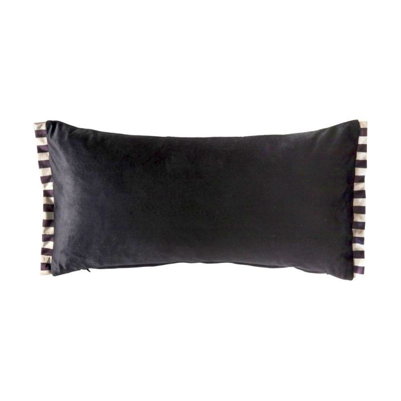 Endon Candy Velvet Oxford Cushion Black 600x100x300mm - ED...