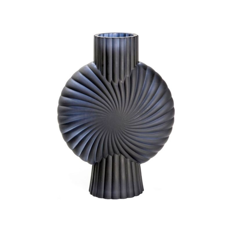 Endon Cassis Vase Frosted Black Small 185x85x250mm - ED-50...