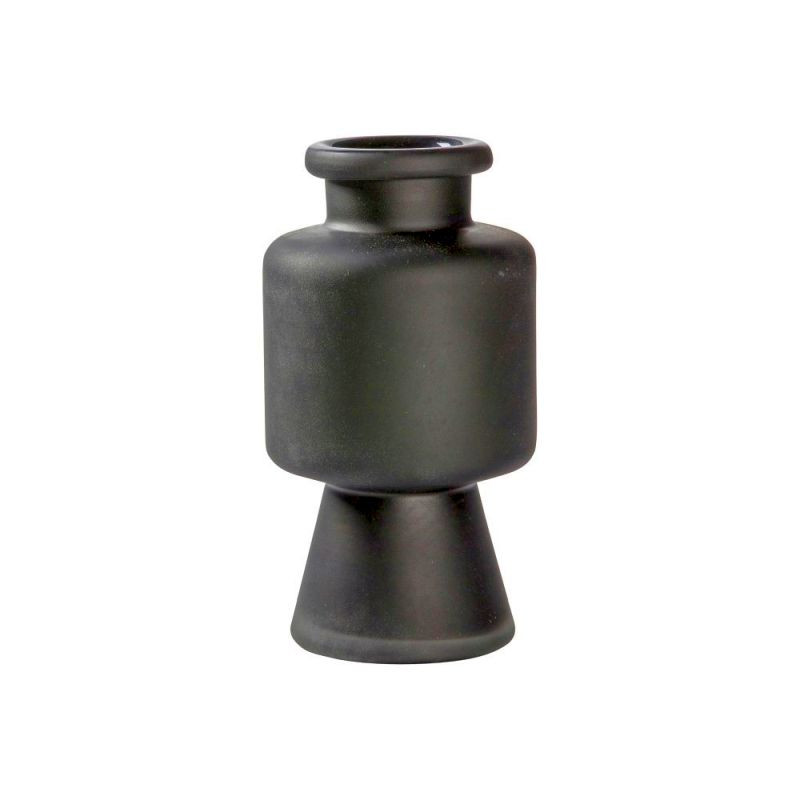 Endon Leclerc Vase Frosted Black Small 115x115x215mm - ED-...