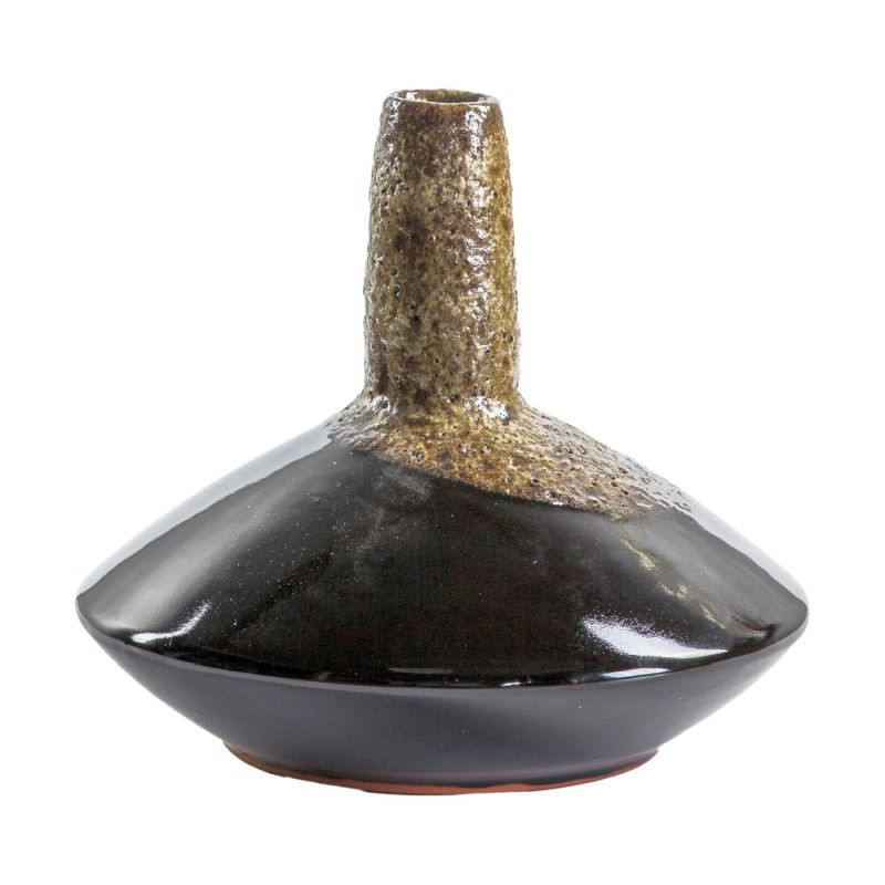 Endon Robello Bud Vase Lava Black 200x200x175mm - ED-50594...