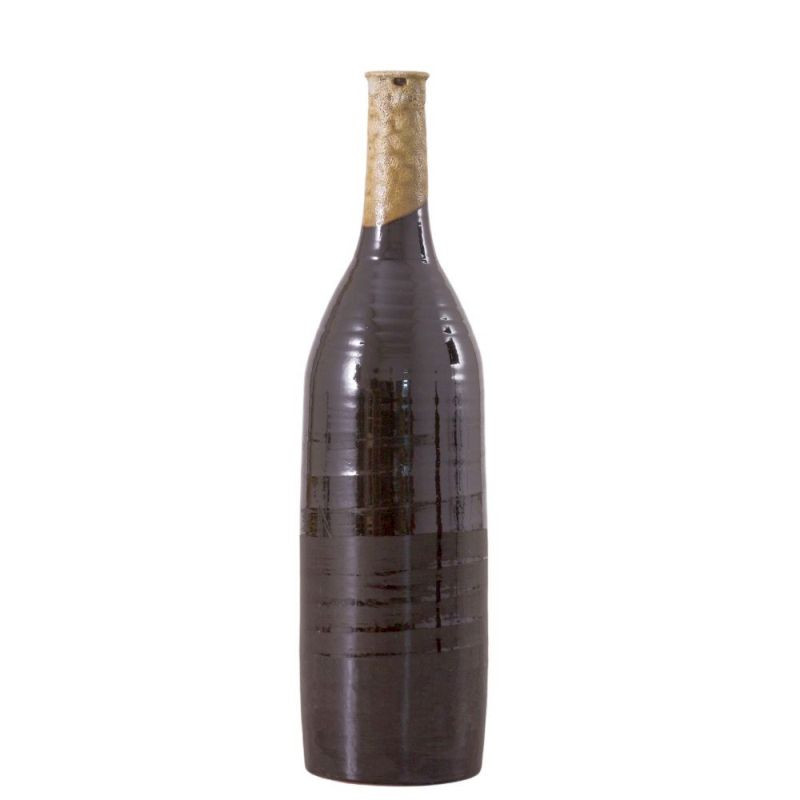Endon Robello Bottle Vase Lava Black 155x155x635mm - ED-50...
