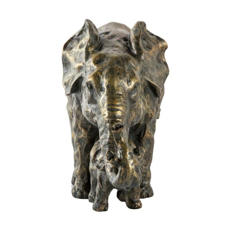 Endon Elephant Mother and Baby Bronze 380x150x245mm - ED-5...