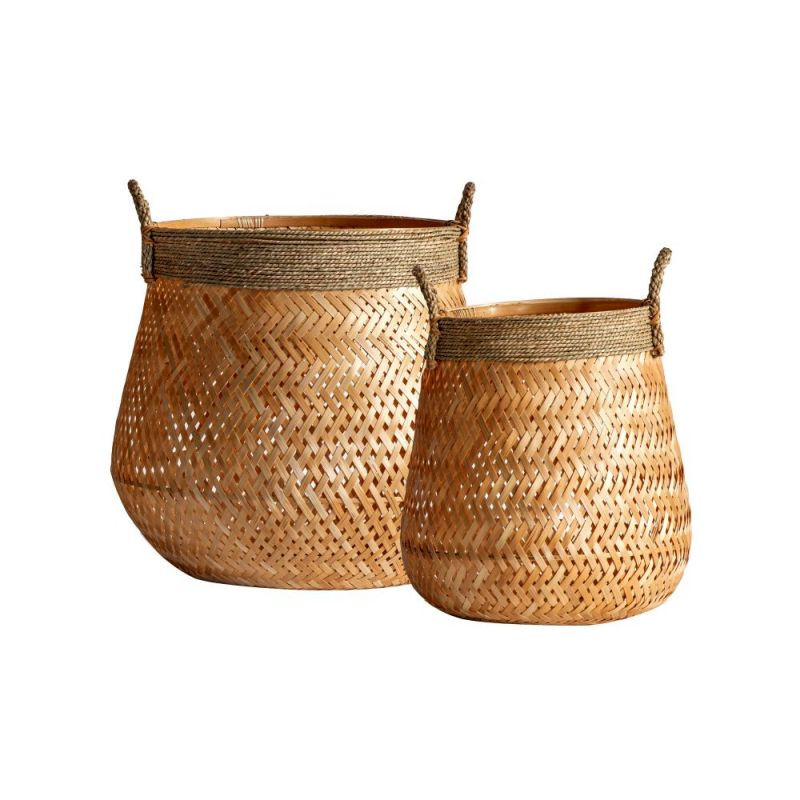 Endon Mobi Bamboo Set of 2 Baskets - ED-5059413402418
