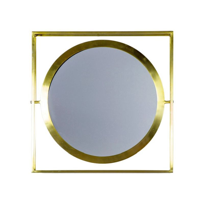 Endon Hague Mirror Brass 610x100x610mm - ED-5059413405006
