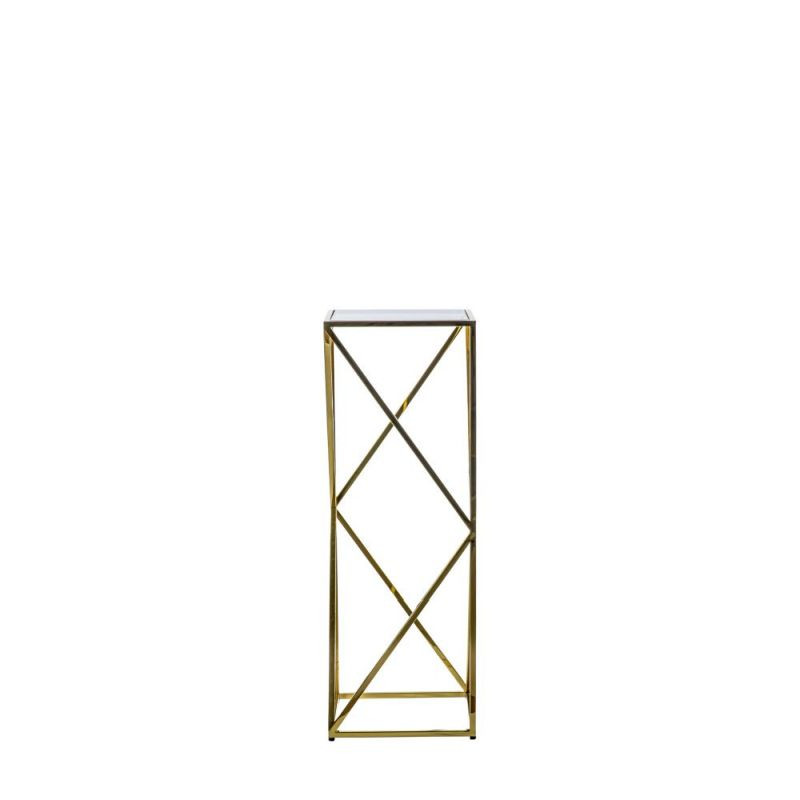 Endon Parma Side Table Gold 300x300x850mm - ED-50594134051...