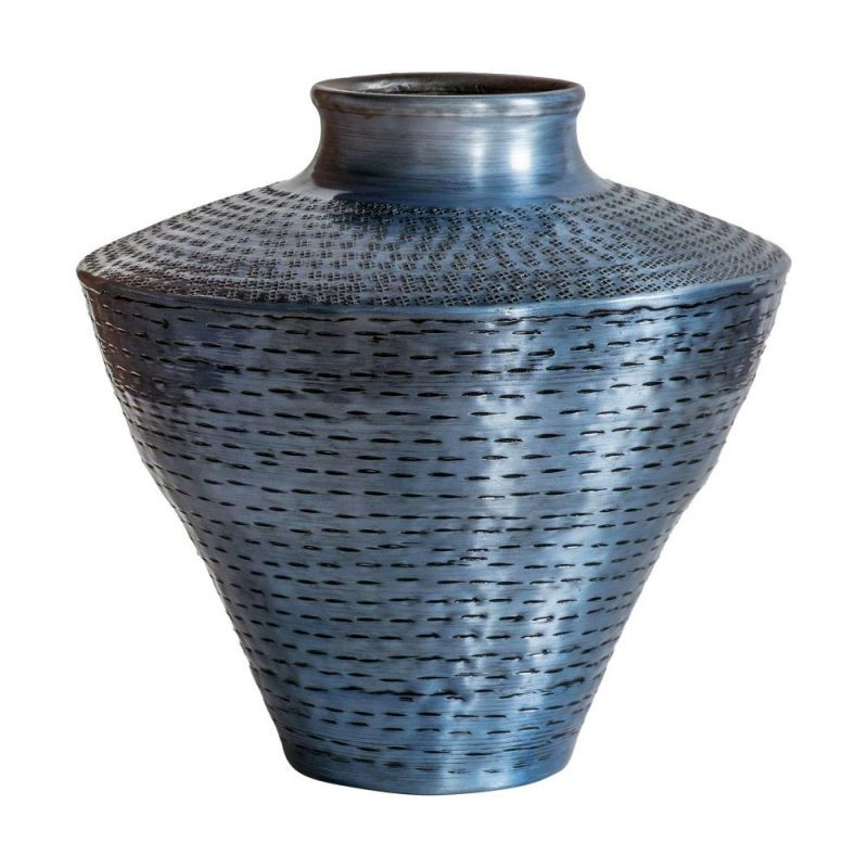 Endon Rampur Vase Antique Pewter 305x305x280mm - ED-505941...