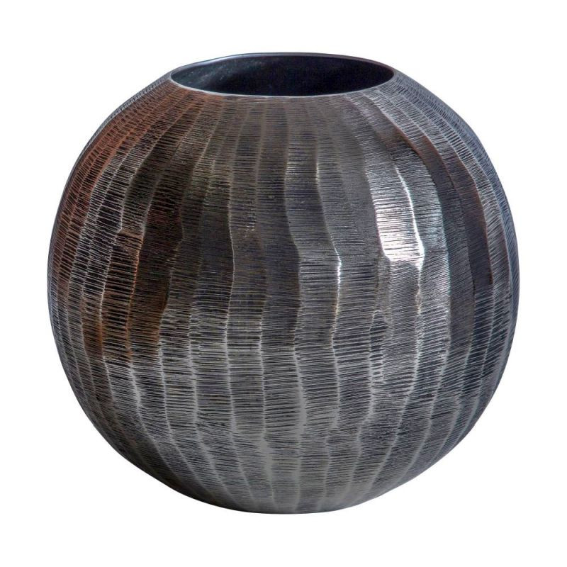 Endon Kobir Vase Round Antique Nickel 200x200x180mm - ED-5...