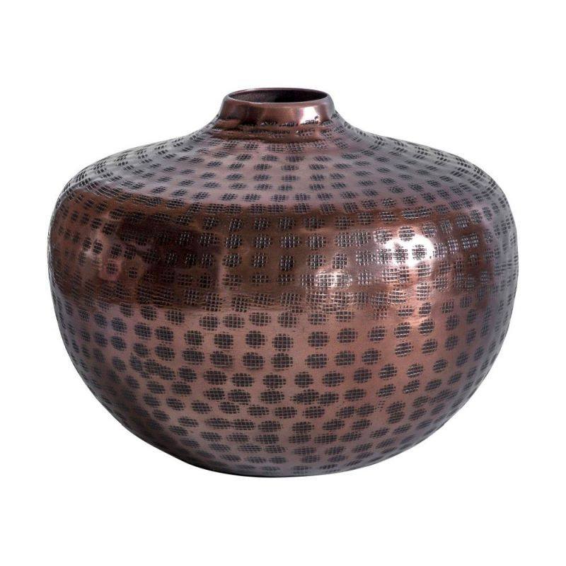 Endon Nallam Vase Round Bronze 255x255x190mm - ED-50594134...
