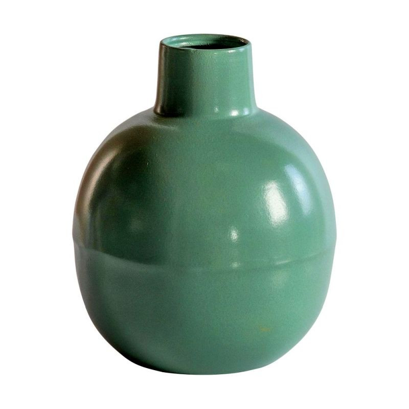 Endon Keyes Vase Green 130x130x160mm - ED-5059413407857