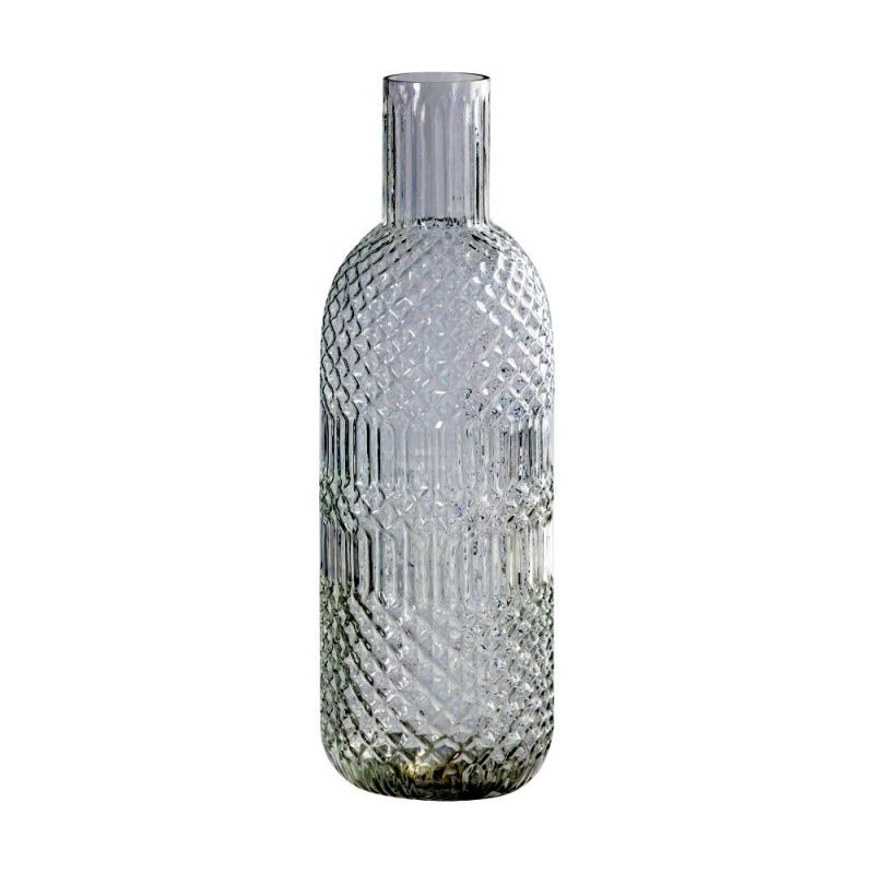 Endon Fougere Bottle Vase Clear 100x100x330mm - ED-5059413...