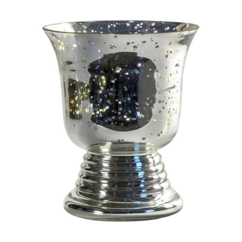 Endon Chaumard Glass Urn Antique Silver 160x160x190mm - ED...