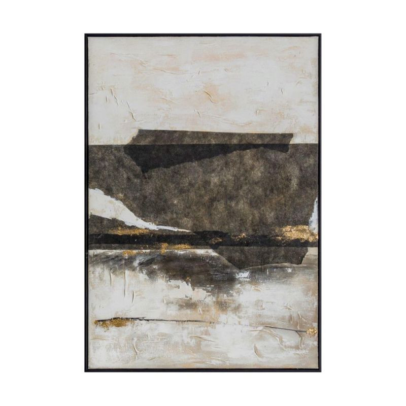 Endon Cliffs Edge Abstract Framed Canvas - ED-505941341212...