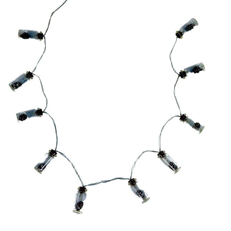 Endon Sabrosa 10 LED String w/Pinecones in Jars L1300mm - ...