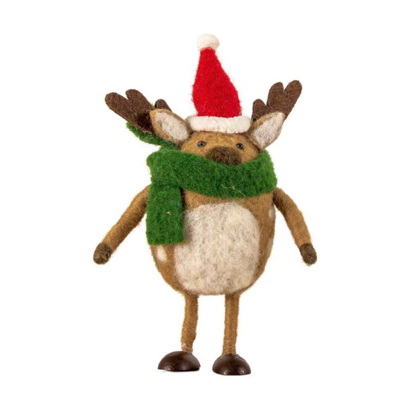 Endon Rene Reindeer with Green Scarf 70x60x150mm - ED-5059...