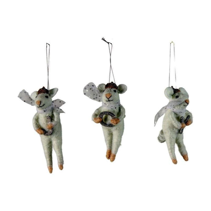 Endon Joyful Mice (Set of 3) 70x50x90mm - ED-5059413417627