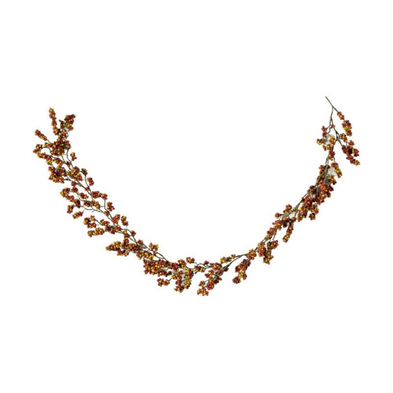 Endon Berry Garland with Leaves Red L1200mm - ED-505941341...