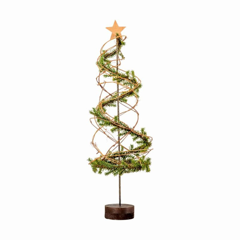 Endon Christmas Tree Spiral w/Log Base Sml 180x180x600mm -...