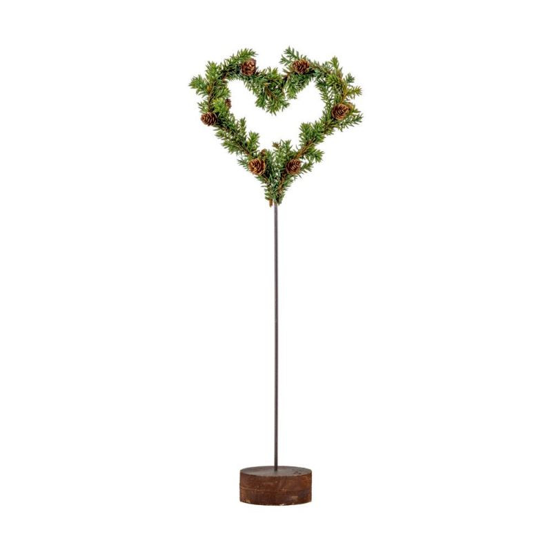 Endon Pine Heart with Log Base Small 240x90x550mm - ED-505...